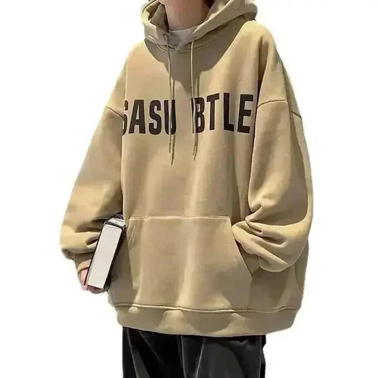 American Hooded Sweater Men's Plus Velvet Autumn And Winter Type Loose - Meifu Market