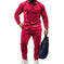 Men's Suede Solid Color Single-breasted Tooling Cardigan Two-piece Set Meifu Market