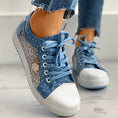 Floral Embroidered Polka Dot Print Sneakers Meifu Market