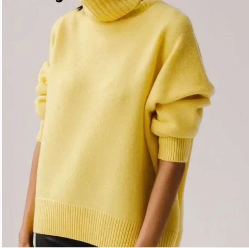 Women's Long-sleeved Pullover Solid Color Sweater Meifu Market