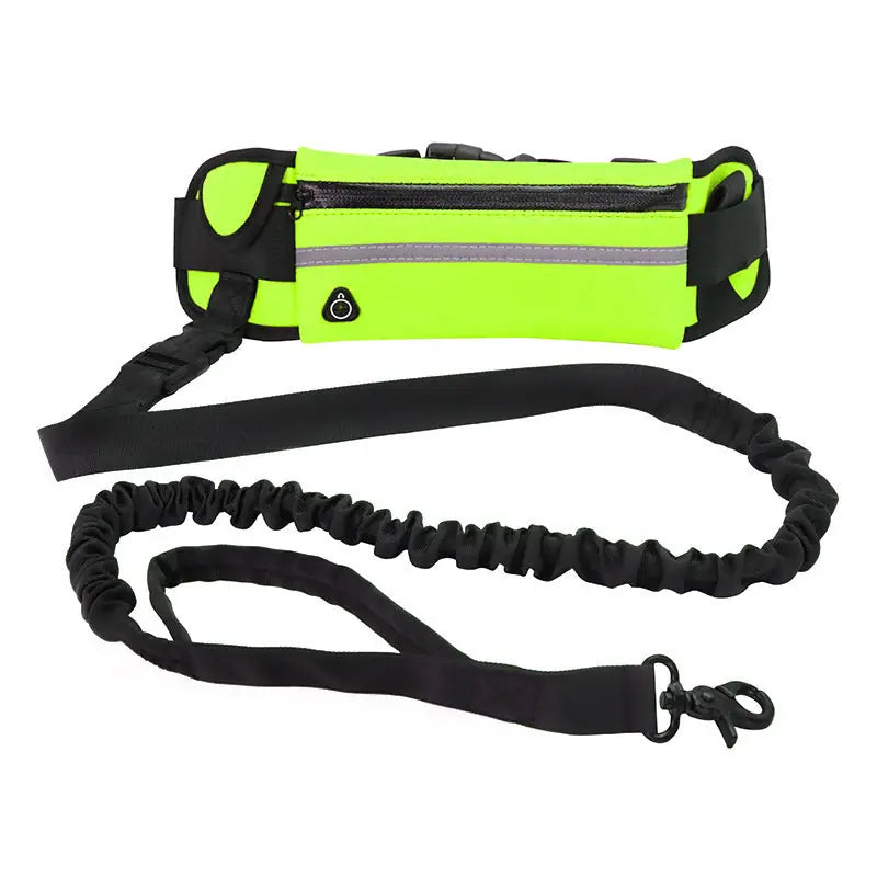 Hands Free Dog Leash Pet Walking And Training Belt With Shock Absorbing Bungee Leash For Up To 180lbs Large Dogs Phone Pocket And Water Bottle Holder Meifu Market