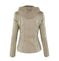Fashion Detachable Hooded Jacket With Pockets Casual Solid Color Zipper Long Sleeve Leather Coat Autumn Winter Women's Clothing Meifu Market