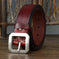 stainless-steel belt buckle | premium cowhide leather belt | heavy-duty belt for jeans | energy saving