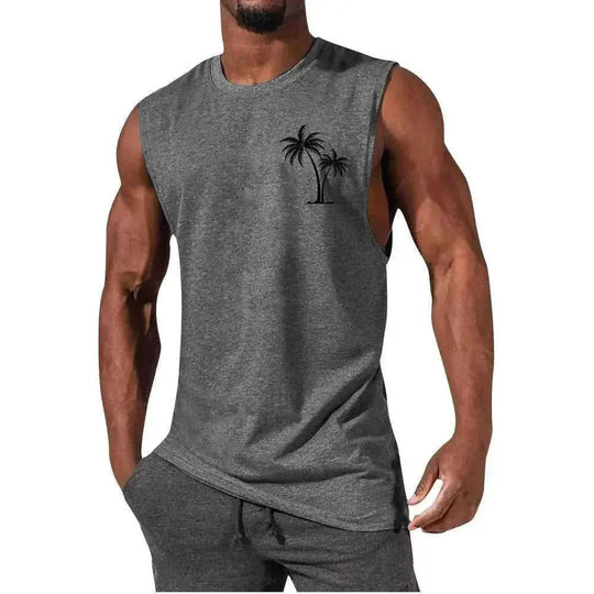 quick-dry fabric muscle tank | moisture-wicking workout vest | sleeveless athletic shirt for men | ultrasonic cleaning