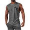 quick-dry fabric muscle tank | moisture-wicking workout vest | sleeveless athletic shirt for men | ultrasonic cleaning