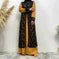 lace abaya robe for women | chiffon maxi dress with embroidery | breathable fabric for hot weather | energy saving