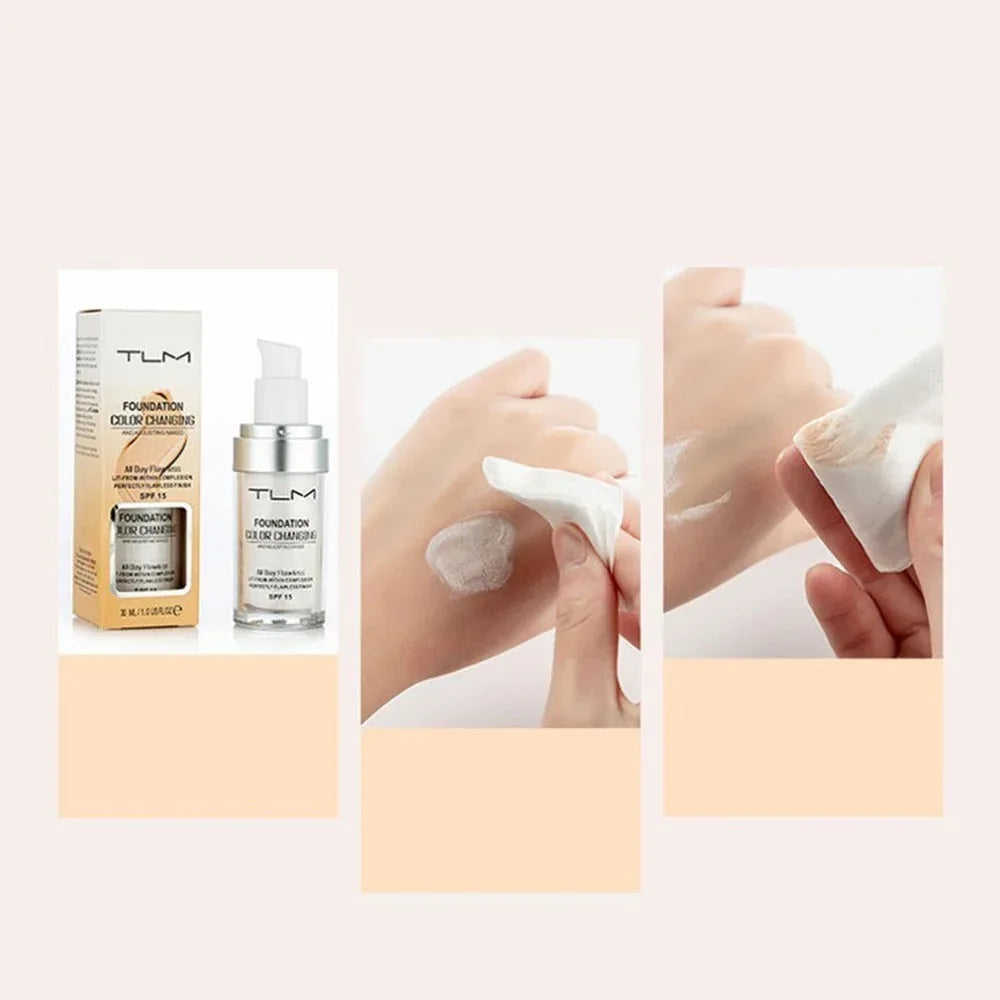 Temperature Liquid Foundation Concealer Portable Natural Color Makeup Foundation BB Concealer Meifu Market