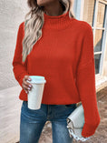 Solid Turtleneck Pullover Sweater Winter Fashion Casual Knitted Long-Sleeved Top Women's Clothing Meifu Market