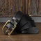 cowhide leather belt | solid brass buckle | adjustable belt for men | energy saving
