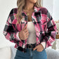 Womens Button Down Shirts Jacket Long Sleeve Plaid Shackets Business Casual Blouse Top Meifu Market