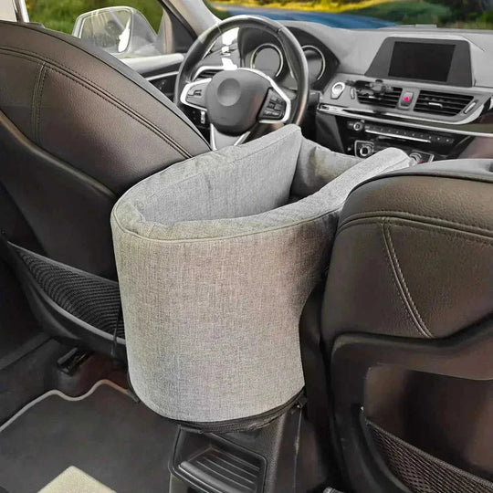 pet car seat with safety harness | waterproof dog car bed | portable pet carrier for cars | energy saving
