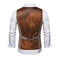 A Simple And Casual British Style Vest In Contrasting Colors For Men Without Straps - view 7 (pattern: solid, check |...