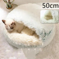 2-in-1 Dog & Cat Bed - Round Plush Warm Winter Pet House Meifu Market