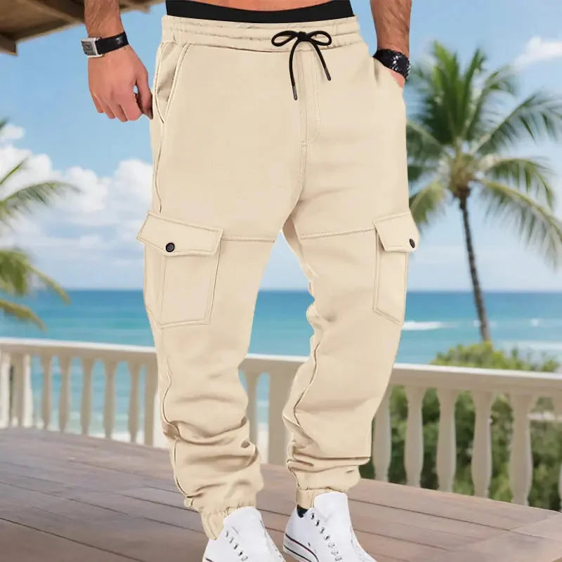 fleece-lined cargo pants | water-resistant outdoor pants | multi-pocket hiking pants | energy saving