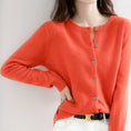 Women's Knitted Cardigan Sweater - Solid Color Loose Fit Button Front Coat Meifu Market