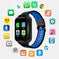 Android Call Smart Watch WIFI Weather Sports Fashion Smart Watch - side view (color: blue | pattern: check)