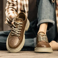 High-grade British Style Worker Boot Platform Casual Leather Shoes Meifu Market