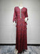 custom name arabic print dress | lightweight chiffon maxi dress | breathable summer evening dress | ultrasonic cleaning