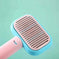 New Pet Cat Dog Hair Brush Hair Massage Comb Open-Knot Brush Grooming Cleaning Tool Stainless Steel Comb Green - close-up ...