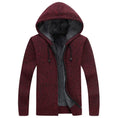 thick cotton cardigan | hooded winter coat | fleece lined jacket | ultrasonic cleaning