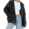 Leather Coat Women's Locomotive Style Top Meifu Market