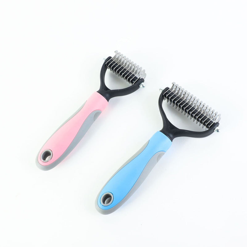Stainless Double-sided Pet Brush Hair Removal Comb Grooming Dematting Dog Grooming Shedding Tools Meifu Market