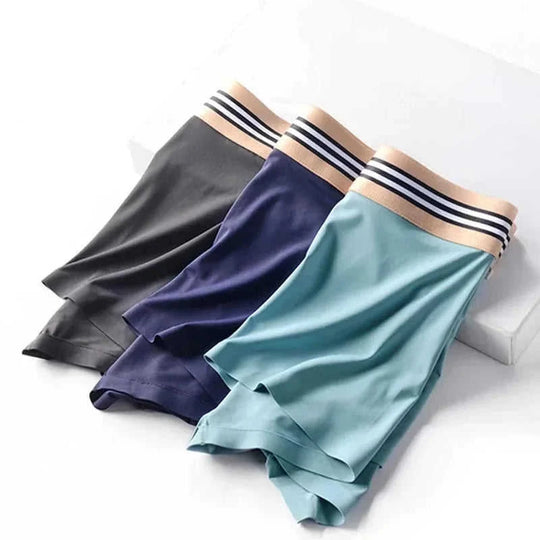 antibacterial fabric boxer briefs | mid-waist mens boxers | breathable cotton blend underwear | energy saving