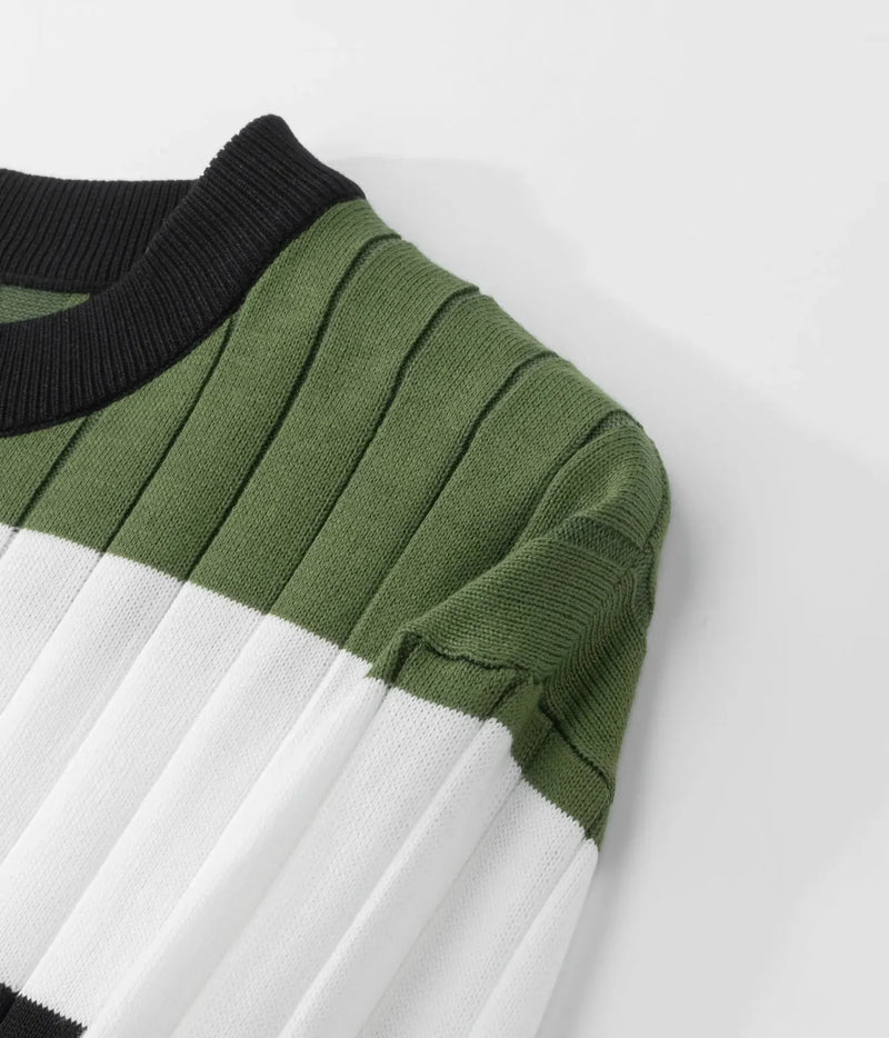 lightweight cotton blend pullover | striped long sleeve sweater | mens casual striped sweater | ultrasonic cleaning