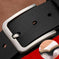 genuine cowhide leather belt | 15 inch wide mens belt | brass pin buckle belt | energy saving