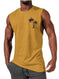 quick-dry fabric muscle tank | moisture-wicking workout vest | sleeveless athletic shirt for men | ultrasonic cleaning