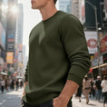 fleece-lined construction | loose fit sweater | cotton blend material | ultrasonic cleaning