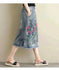 plus size embroidered denim skirt | heavy embroidery maxi skirt | ethnic style denim skirt | energy saving