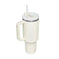 oz insulated tumbler with straw | stainless steel vacuum insulation | large capacity coffee mug | ultrasonic cleaning