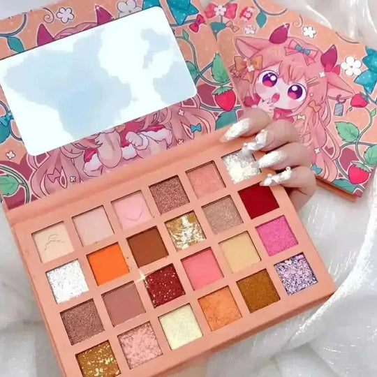 color eyeshadow palette | cruelty-free vegan makeup | long-lasting pigmented eyeshadow | energy saving