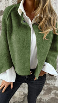Women's Batwing Sleeve Cardigan Ins Fashion Cropped Jacket Tops Autumn And Winter Loose Short Cashmere Coat Meifu Market