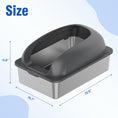 Stainless Steel Cat Litter Box With Lid, Large Cat Litter Box For Big Cats, Scoop And Mat Included Meifu Market