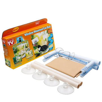 Cat Window Hammock - Perch Seat with Suction Cup Mount for Sunny Views