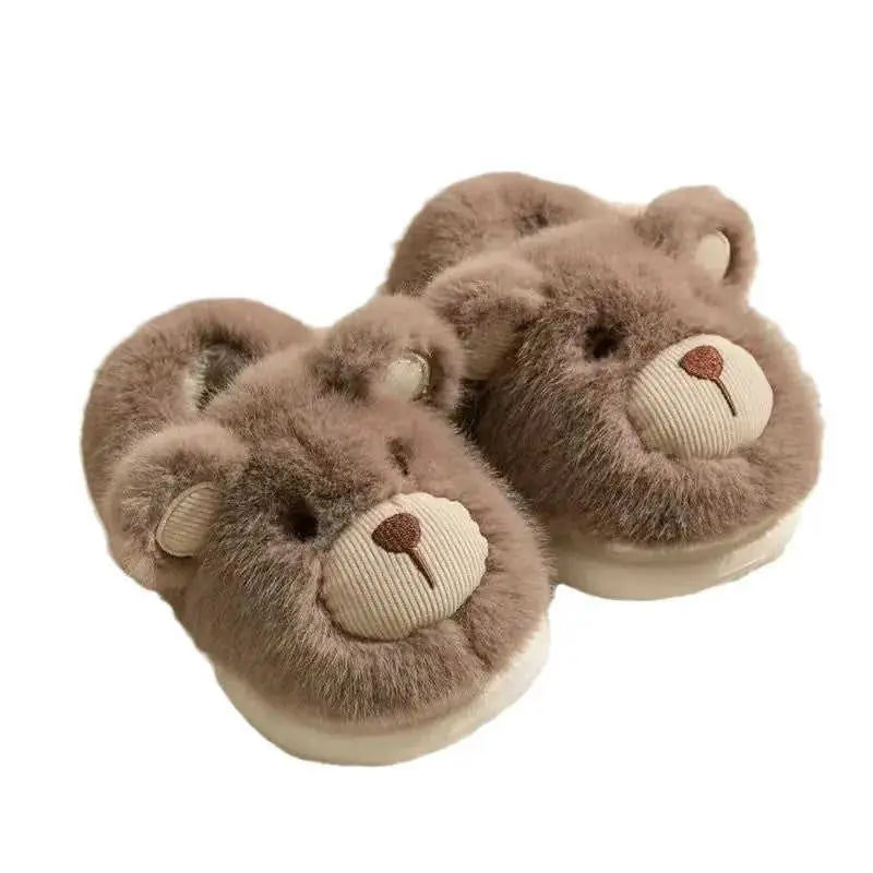 Kids Plush Slippers - Warm Cotton House Shoes with Heel Wrap for Boys & Girls Meifu Market