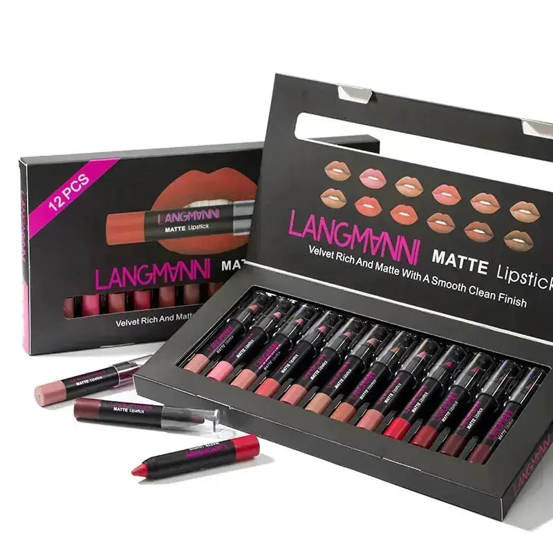 matte lipstick set | long-lasting lip color | waterproof lip gloss | ultrasonic cleaning