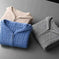 thick twist knit fabric | oversized fit hoodie | long sleeve pullover sweater | energy saving