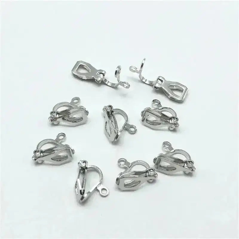 pierced metal earrings | diy ear clip jewelry | stainless steel earrings | energy saving