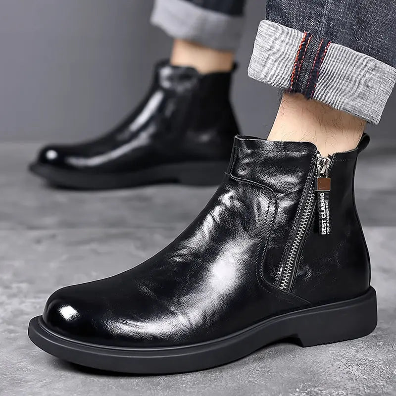 British Style Workwear Non-slip All-matching Breathable Men's Boots Meifu Market