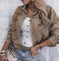 Women's Decorative Rivets Denim Jacket Meifu Market