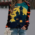 fleece sweatshirt | oversized fit | halloween cartoon print | energy saving