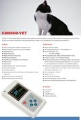 Veterinary Color Display CMS60D-VET Pulse Oximeter Spo2 Probe PR VET Monitor Meifu Market