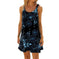 d digital printing dress | sunflower floral pattern dress | lightweight chiffon fabric | energy saving