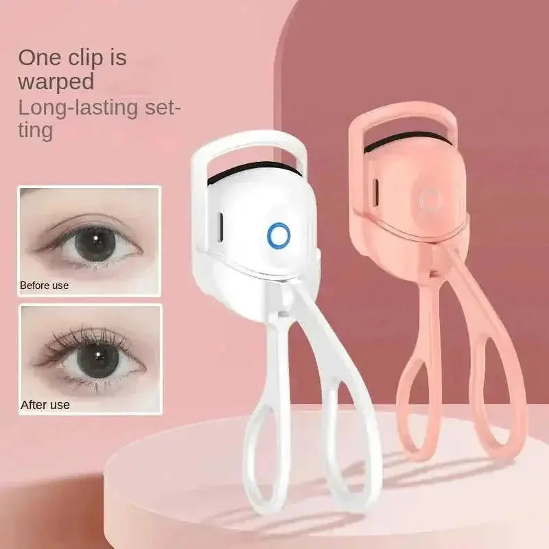 rechargeable heated eyelash curler | waterproof eyelash curler | portable electric lash curler | energy saving