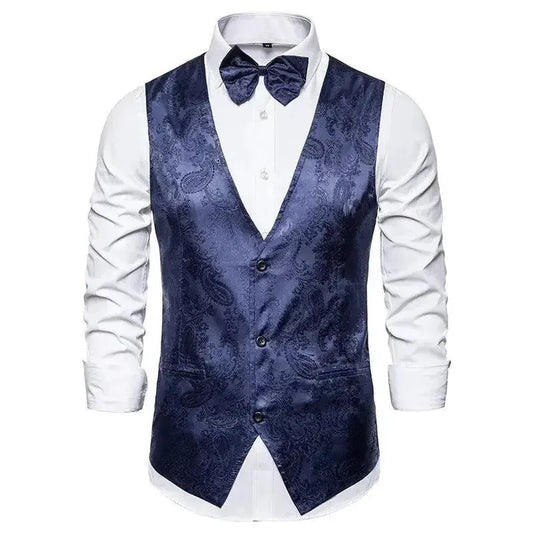 Men's Printed Sleeveless Vest Coat