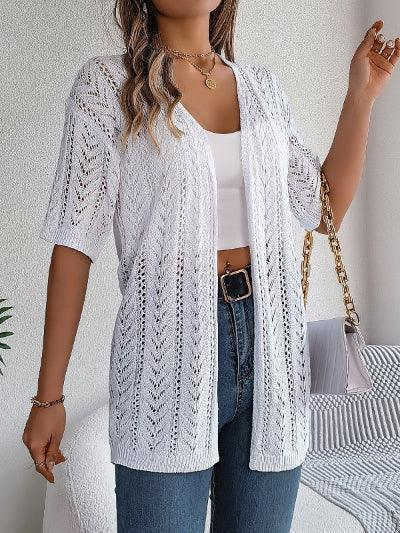 Women's Hollow Knitted Sun Protection Shirt Meifu Market