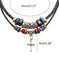 vintage tribal necklace | boho leather jewelry | double layered braided necklace | ultrasonic cleaning